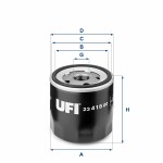 UFI  alyvos filtras 23.416.00