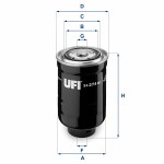 UFI  kuro filtras 24.374.00
