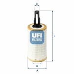 UFI  alyvos filtras 25.172.00