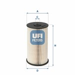 UFI  Топливный фильтр 26.007.00