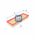 UFI  Воздушный фильтр 30.150.00