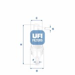 UFI  Топливный фильтр 31.013.00