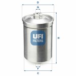 UFI  Kütusefilter 31.502.00