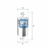 UFI  Топливный фильтр 31.722.00