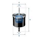 UFI  Топливный фильтр 31.811.00