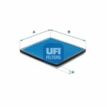 UFI  Filter, salongiõhk ARGENTIUM 34.264.00