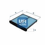 UFI  Filter,salongiõhk ARGENTIUM 34.409.00