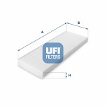 UFI  filtras, salono oras 53.014.00