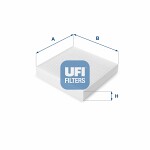 UFI  Filter,  kupéventilation 53.109.00