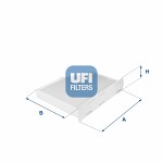 UFI  Filter,  cabin air 53.148.00