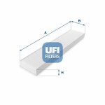 UFI  Фильтр,  воздух во внутренном пространстве 53.162.00