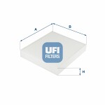 UFI  Фильтр,  воздух во внутренном пространстве 53.254.00