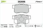 VALEO Brake Pad Set,  disc brake FIRST 302696
