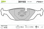 VALEO  Комплект тормозных колодок,  дисковый тормоз FIRST 301103