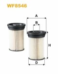 WIX FILTERS  Polttoainesuodatin WF8546