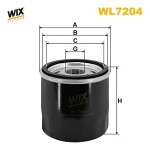 WIX FILTERS  Масляный фильтр WL7204