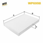 WIX FILTERS  Filter,  cabin air WP6998