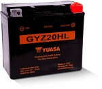 YUASA  Startera akumulatoru baterija High Performance Maintenance Free 12V 320A 21,1Ah GYZ20HL