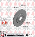 ZIMMERMANN  Тормозной диск COAT Z 100.1233.20