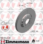 ZIMMERMANN  Тормозной диск COAT Z 100.1242.20