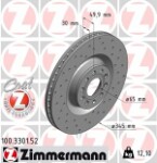 ZIMMERMANN  Тормозной диск SPORT Z 100.3301.52
