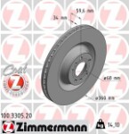 ZIMMERMANN  Bremžu diski COAT Z 100.3305.20