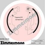 ZIMMERMANN  Brake Shoe Set 10990.103.9