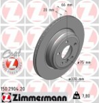 ZIMMERMANN  Bremžu diski COAT Z 150.2904.20