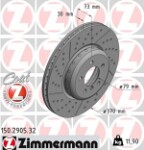 ZIMMERMANN  Тормозной диск FORMULA F 150.2905.32
