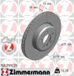 ZIMMERMANN  Brake Disc COAT Z 150.2911.20