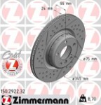 ZIMMERMANN  Тормозной диск FORMULA F 150.2922.32