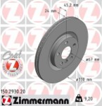 ZIMMERMANN  Тормозной диск COAT Z 150.2930.20