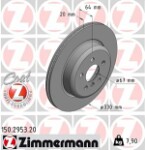 ZIMMERMANN  Тормозной диск COAT Z 150.2953.20
