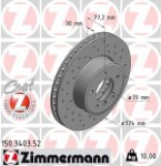 ZIMMERMANN  Brake Disc SPORT BRAKE DISC Z 150.3403.52