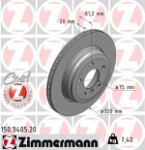 ZIMMERMANN  stabdžių diskas COAT Z 150.3405.20