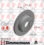 ZIMMERMANN  Тормозной диск SPORT COAT Z 150.3405.52