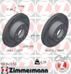 ZIMMERMANN  Bremžu diski BLACK Z 150.3423.53