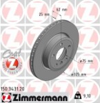 ZIMMERMANN  stabdžių diskas COAT Z 150.3431.20