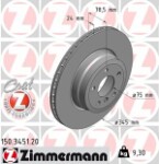 ZIMMERMANN  Тормозной диск COAT Z 150.3451.20