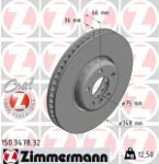 ZIMMERMANN  Тормозной диск FORMULA F 150.3478.32