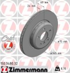 ZIMMERMANN  Тормозной диск FORMULA F 150.3480.32
