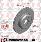ZIMMERMANN  Brake Disc SPORT BRAKE DISC Z 150.3480.52