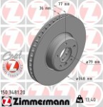 ZIMMERMANN  Bremžu diski COAT Z 150.3481.20