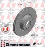 ZIMMERMANN  Bremžu diski COAT Z 150.3494.20