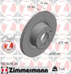 ZIMMERMANN  Тормозной диск COAT Z 150.3495.20