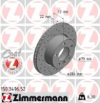 ZIMMERMANN  Brake Disc SPORT BRAKE DISC Z 150.3496.52