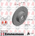 ZIMMERMANN  Тормозной диск SPORT COAT Z 150.3497.52