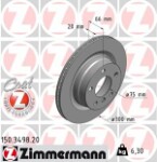 ZIMMERMANN  stabdžių diskas COAT Z 150.3498.20