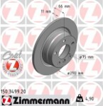 ZIMMERMANN  Тормозной диск COAT Z 150.3499.20