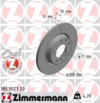 ZIMMERMANN  Brake Disc COAT Z 180.3027.20